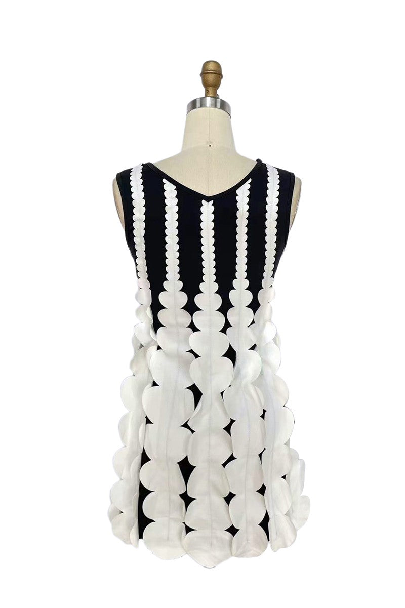 Contrast Sleeveless Dress