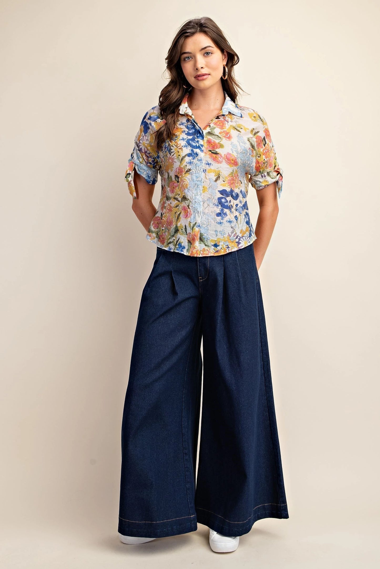 Floral print blouse