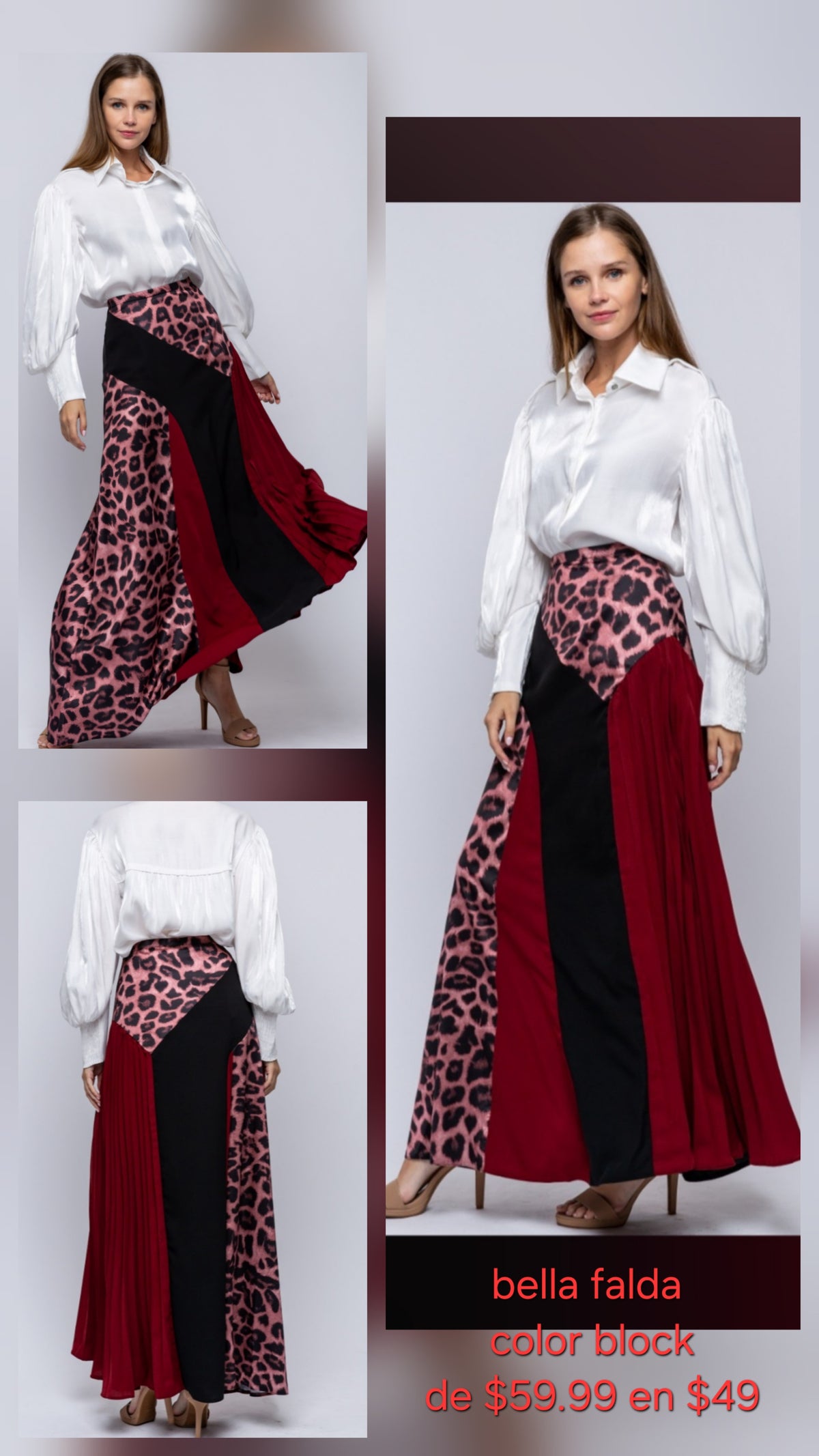 Colorblok skirt
