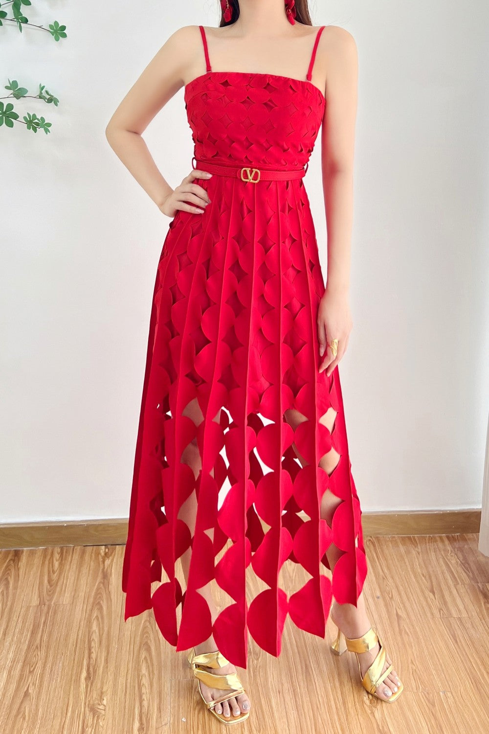 Circle Cutouts Dress