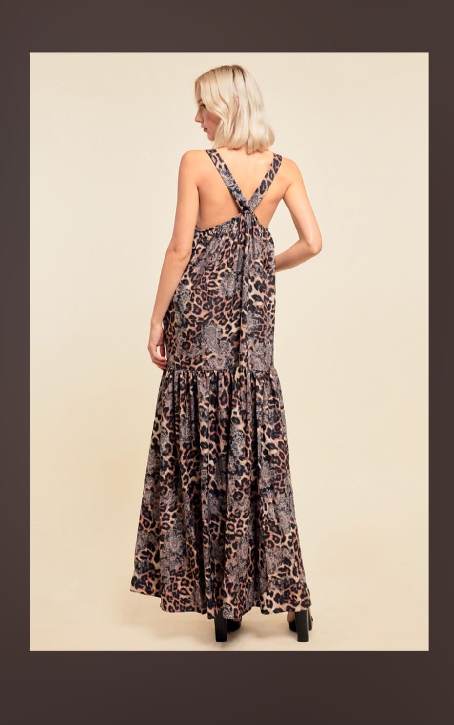 Animal print dress