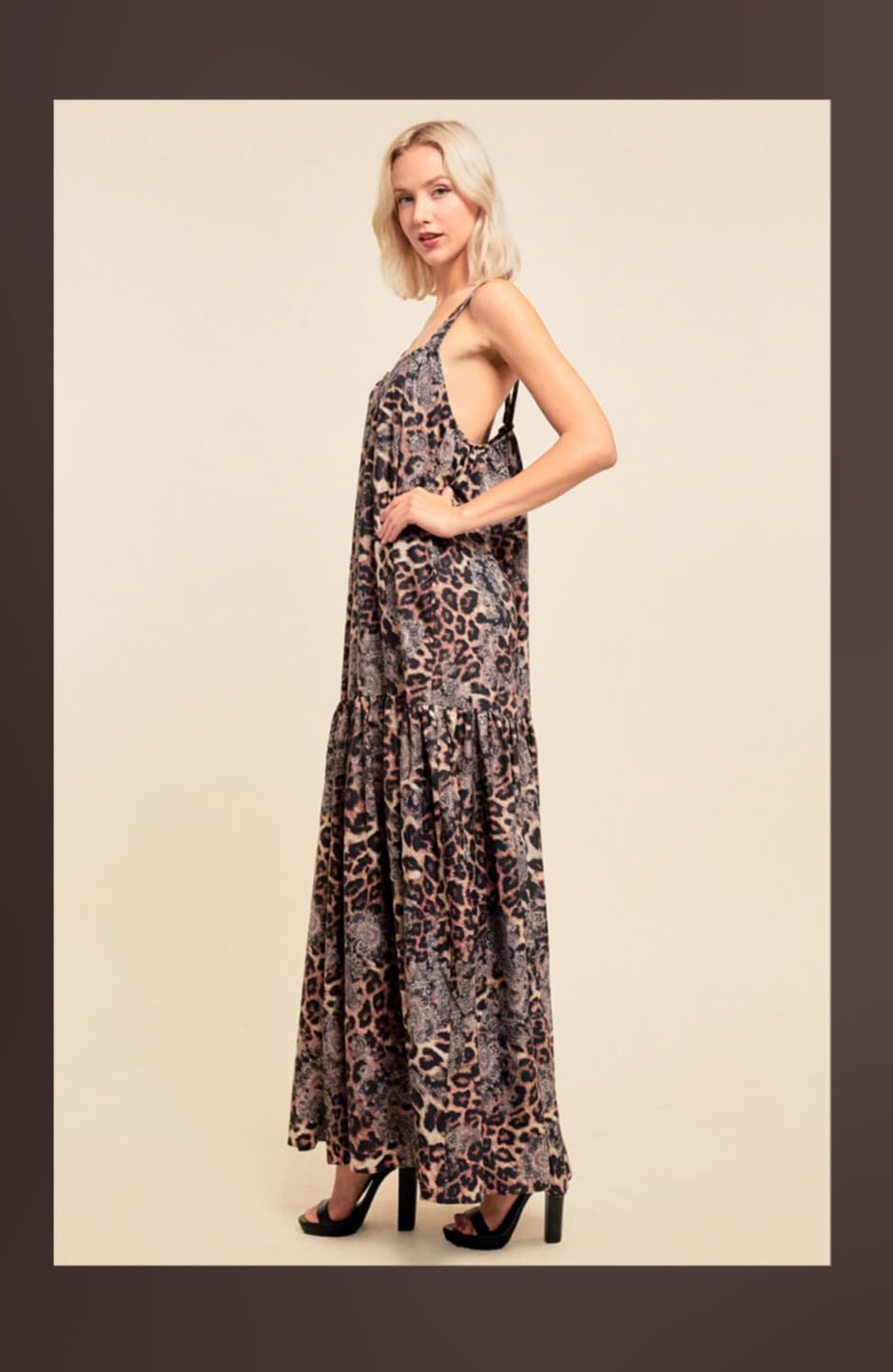 Animal print dress