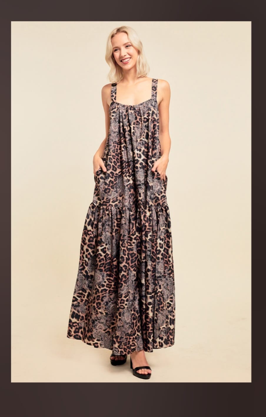 Animal print dress