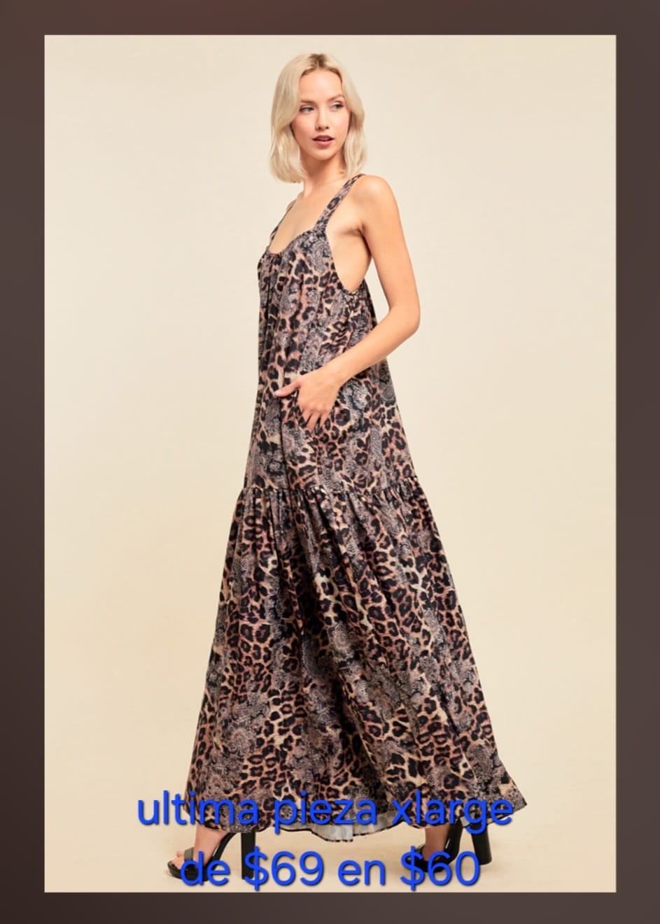 Animal print dress