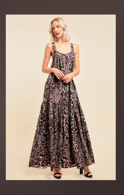 Animal print dress