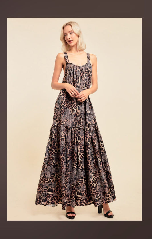 Animal print dress