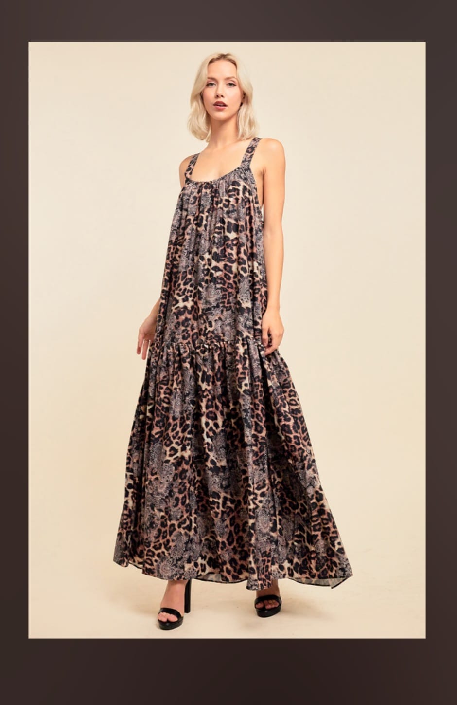 Animal print dress