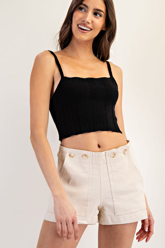 Button Shorts Front