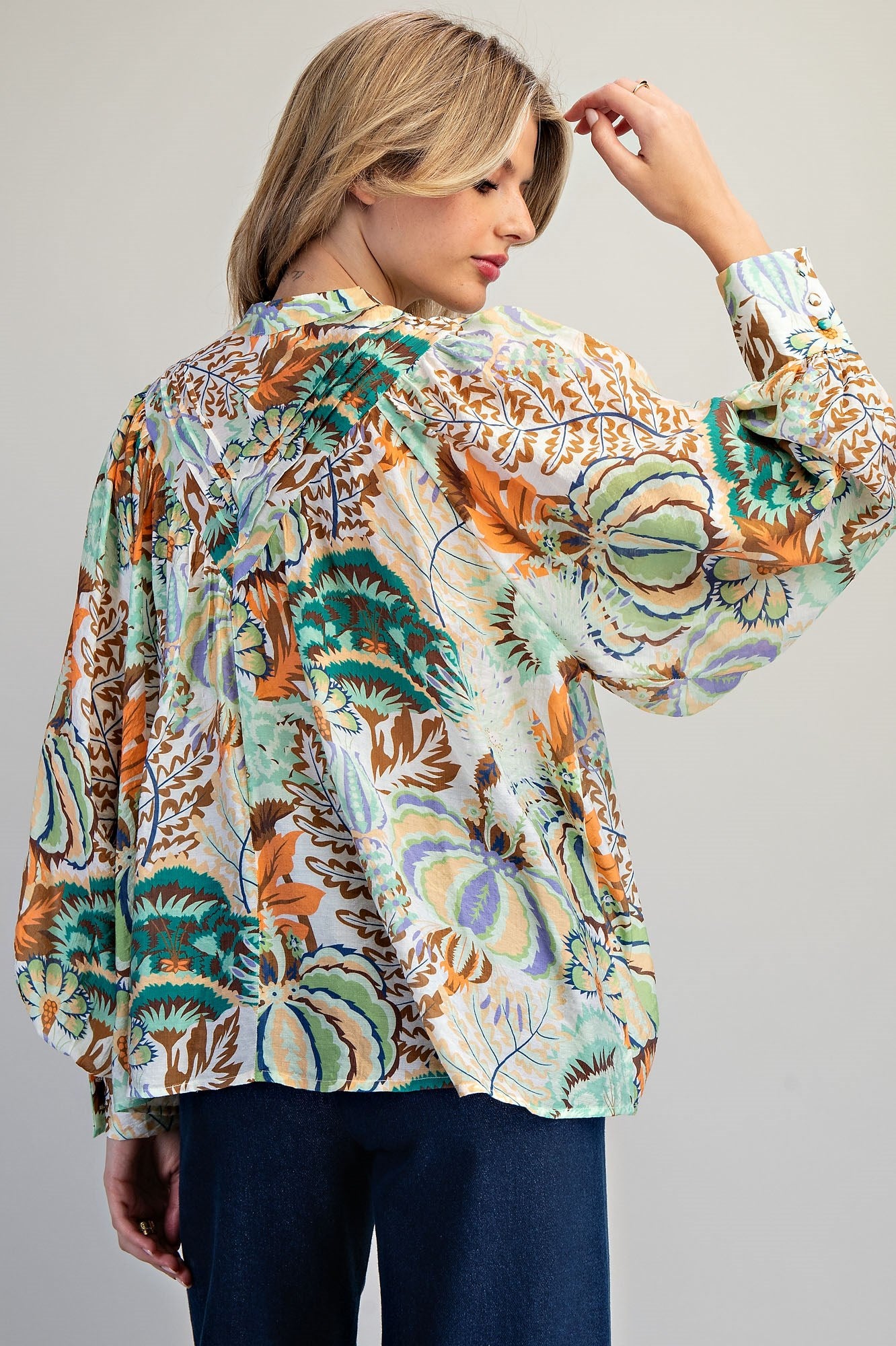 Pistacho blouse top