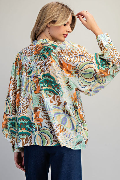 Pistacho blouse top