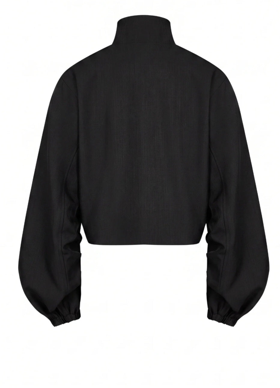 Black barrel pant set