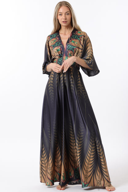 Maxi Peacock dress