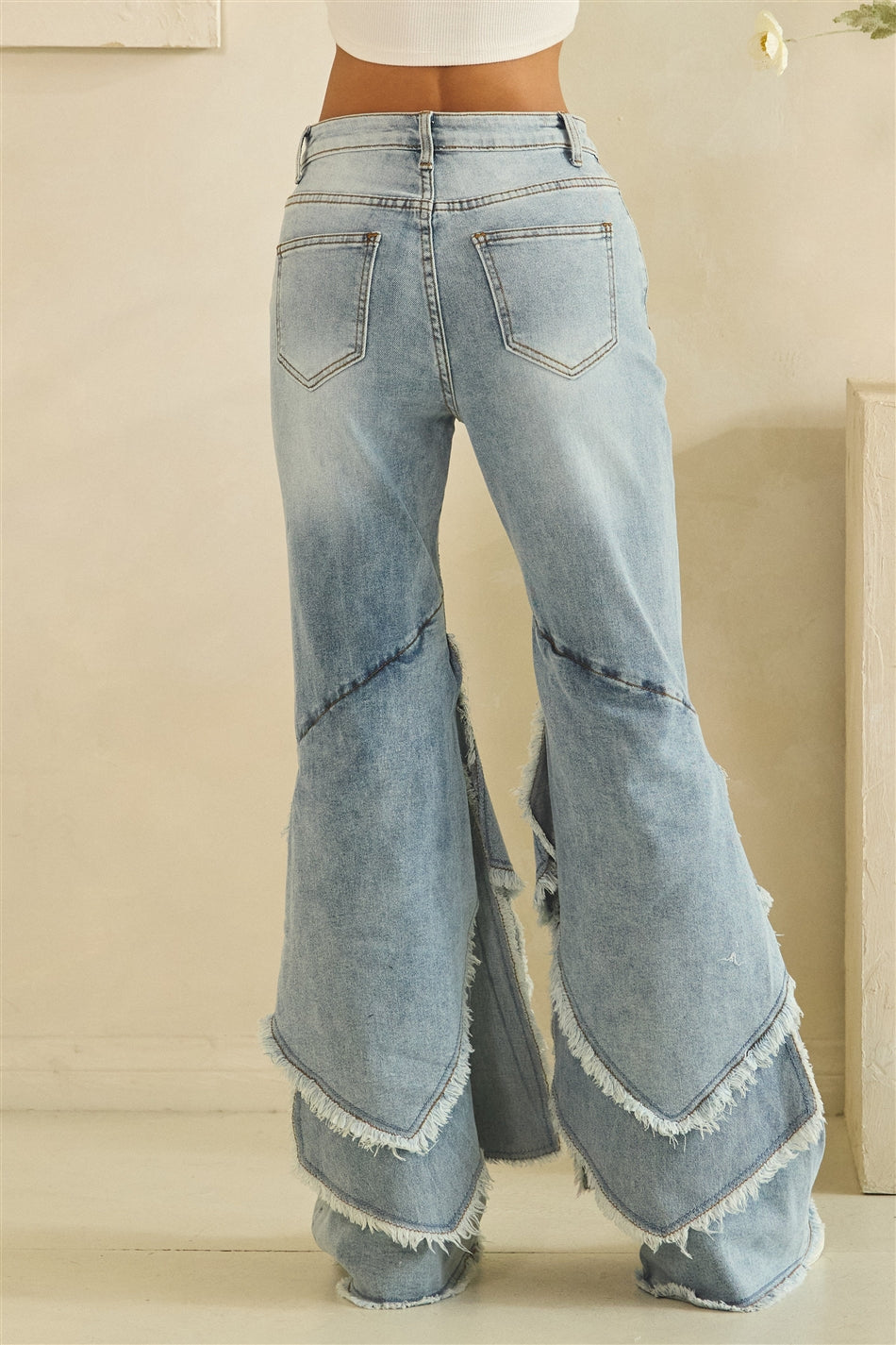 Layer flares jean