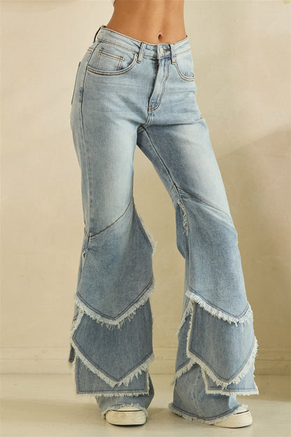Layer flares jean