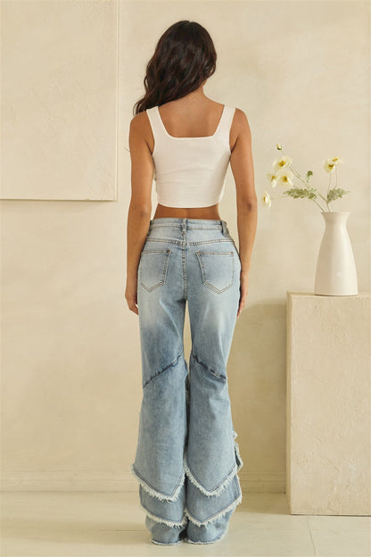 Layer flares jean
