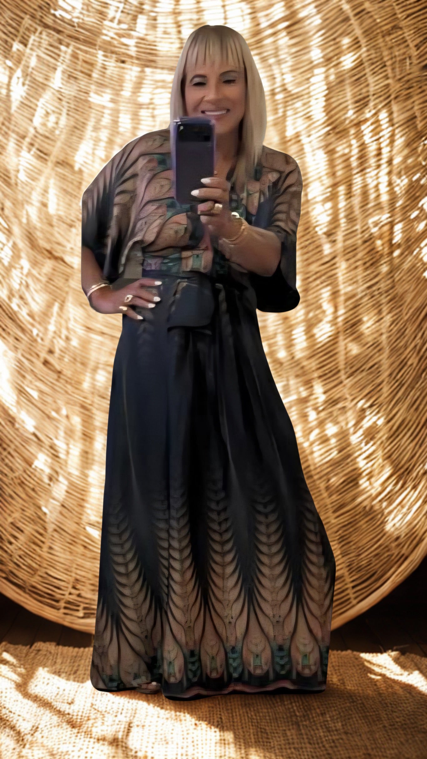 Maxi Peacock dress