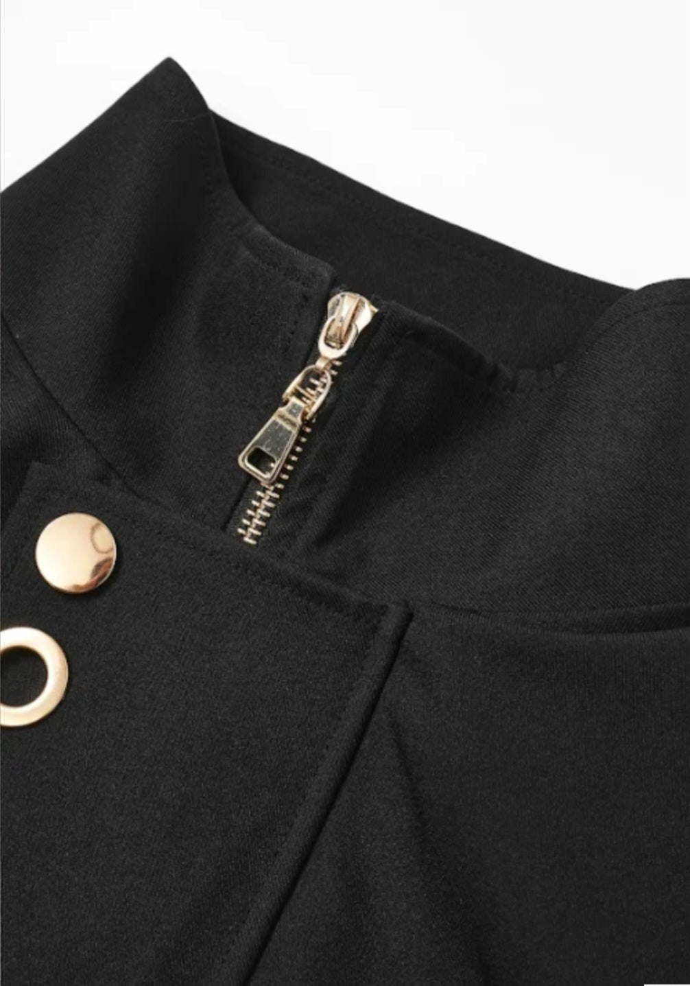 Black barrel pant set
