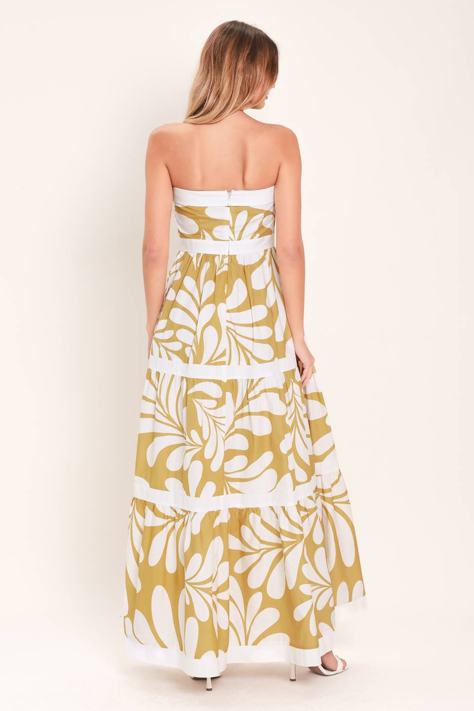 Tropibutter maxi dress strapless