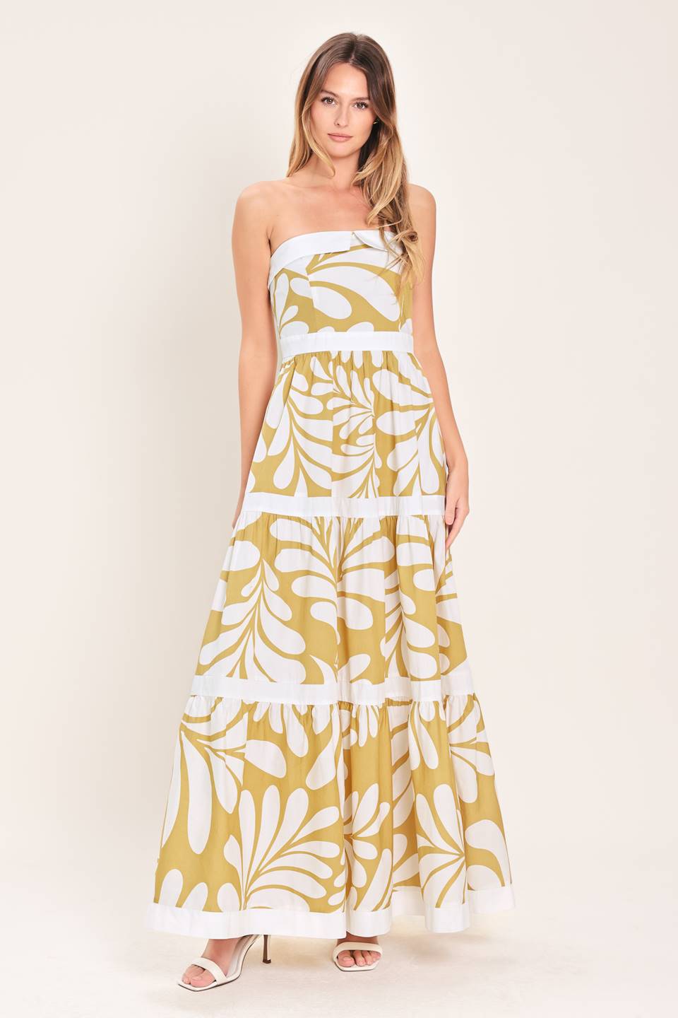 Tropibutter maxi dress strapless